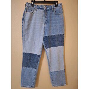 Pacsun Patchwork‎ Mom Women’s Jeans Size 30 Tapered Leg Boho High Rise Festival